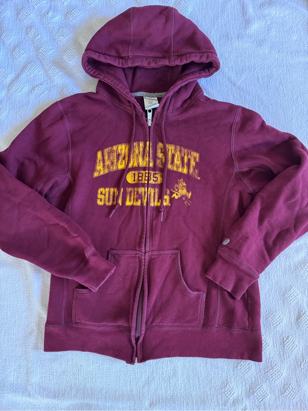 Arizona Sun Devils Russell full zip hoodie sweatshirt SZ M